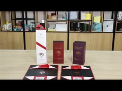 折りたたむカスタムワイン紙箱 マグネット 蓋蓋 ワインボトルのための梱包箱