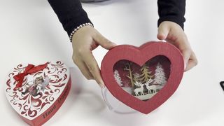 ハートボックスチョコレートのギフト包装のアイデア