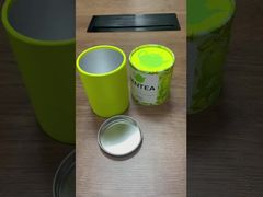 アルミフィルムを貼った紙管箱