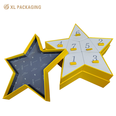 購入 星形 7 日紙 アドベントカレンダー クッキー・キャンディー・クッキー用のパッケージボックス online manufacture