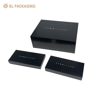 購入 磁気蓋付き硬紙の黒い硬い折り紙の結婚式のプレゼントボックス online manufacture