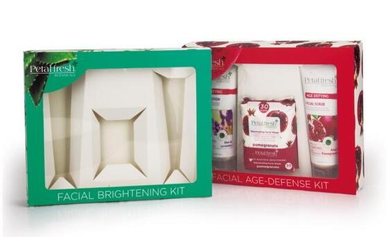 買う Foldable Card Paper Collection Box Clear Window Space Saving Flat Packed for Skincare Perfume Soap Gift Set オンライン製造