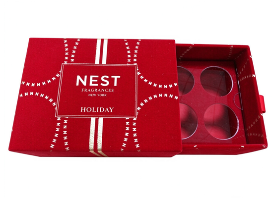 買う Skincare Drawer Box Red Pantone Printing Paper Tray Holder Custom Logo Wholesale オンライン製造