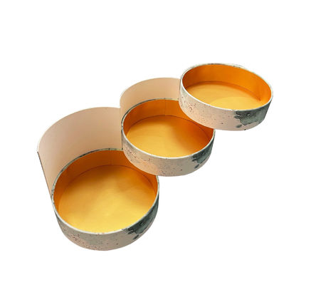 チョコレートおよびお茶の包装用のカスタム 3 層コーティングなしボール紙丸型シリンダー チューブ
