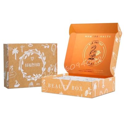 Custom E-Flute Corrugated Mailer Box Roll End Tuck Front for Express Shipping Use